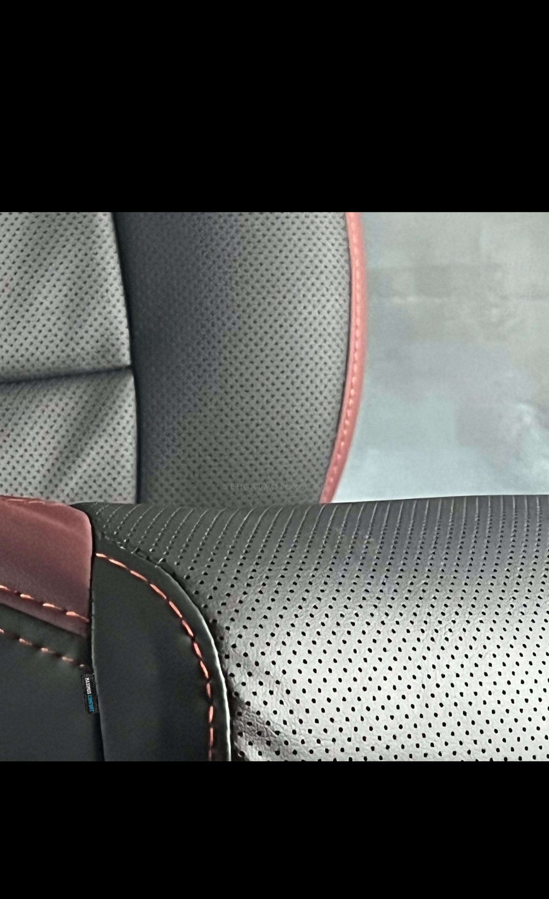 Suzuki Alto Breathable Black Red Seat Covers - Model 2019-2021