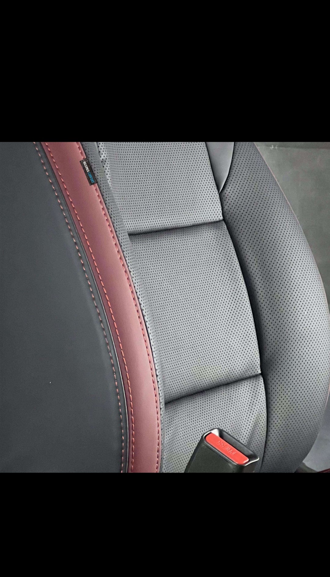 Suzuki Alto Breathable Black Red Seat Covers - Model 2019-2021