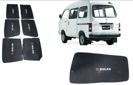 Suzuki Bolan High Roof foldable Sun shades with logo 7 pCs set