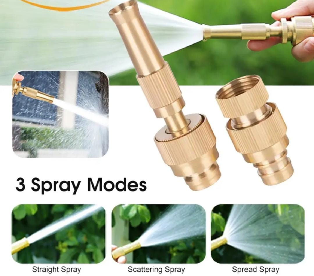 Water Nozzle Garden spray 4 mode hight pressure direct Nozzle booster Adjustable Hose spray adapter