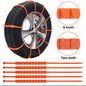 Emergency Anti Skid Tire Snow Chains - 10Pcs - Snow Zip Tie Anti-Skid Straps for Tyres