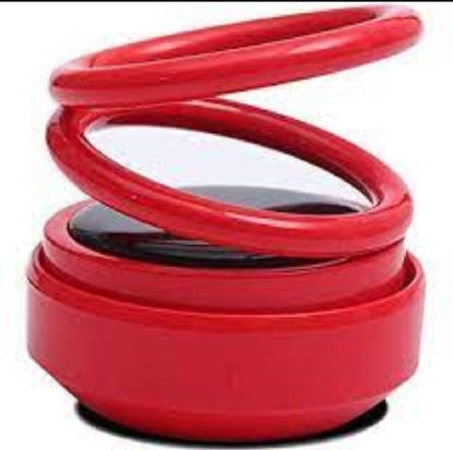 Fancy Spiral Double Ring Rotating Car Perfume