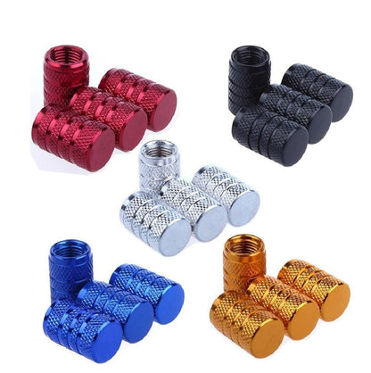 4 piece Car tire valve stems cap Aluminum