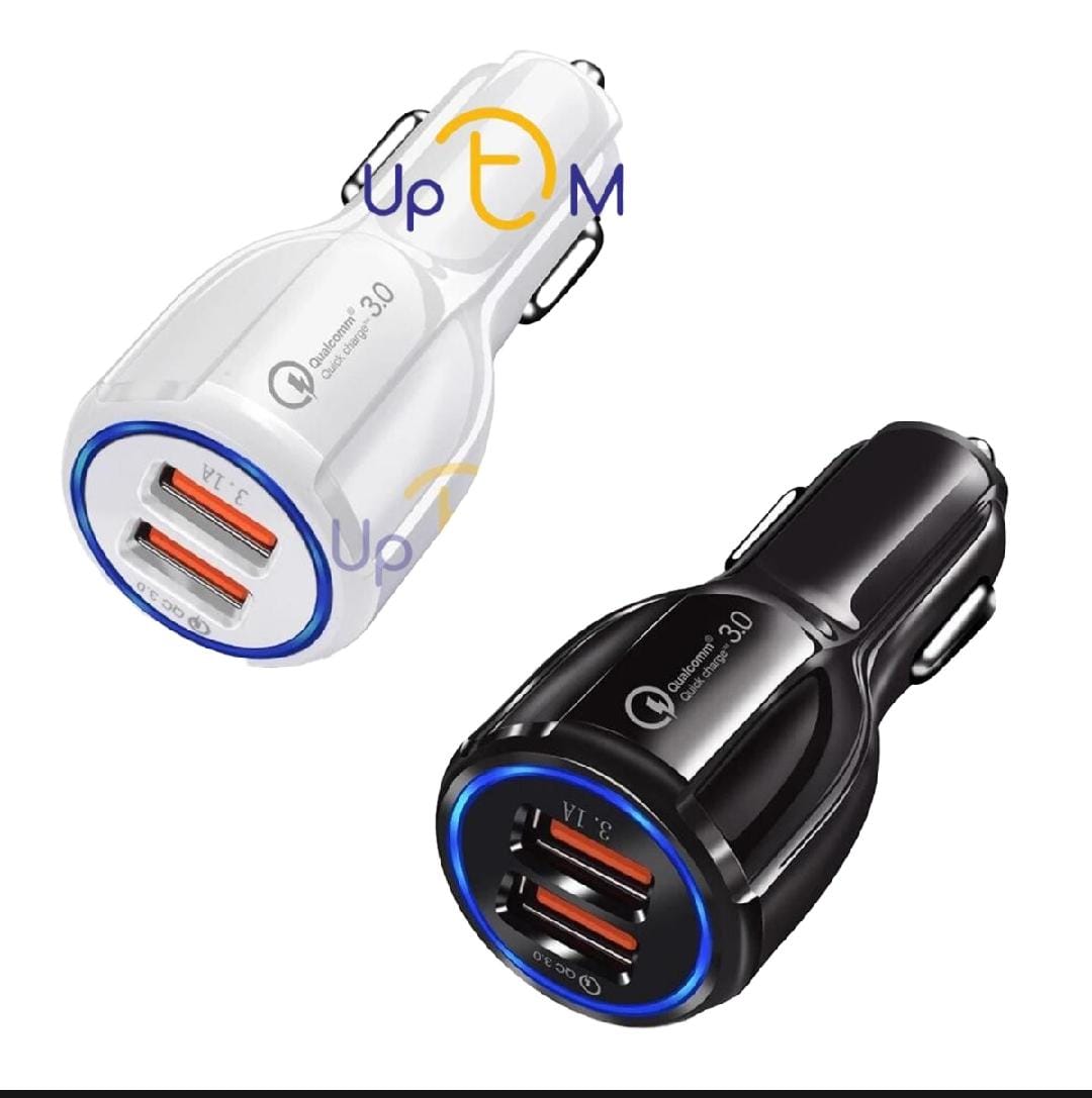 ORIGINAL car charger Qc.3.0-2.0 100% genuine port with blue light