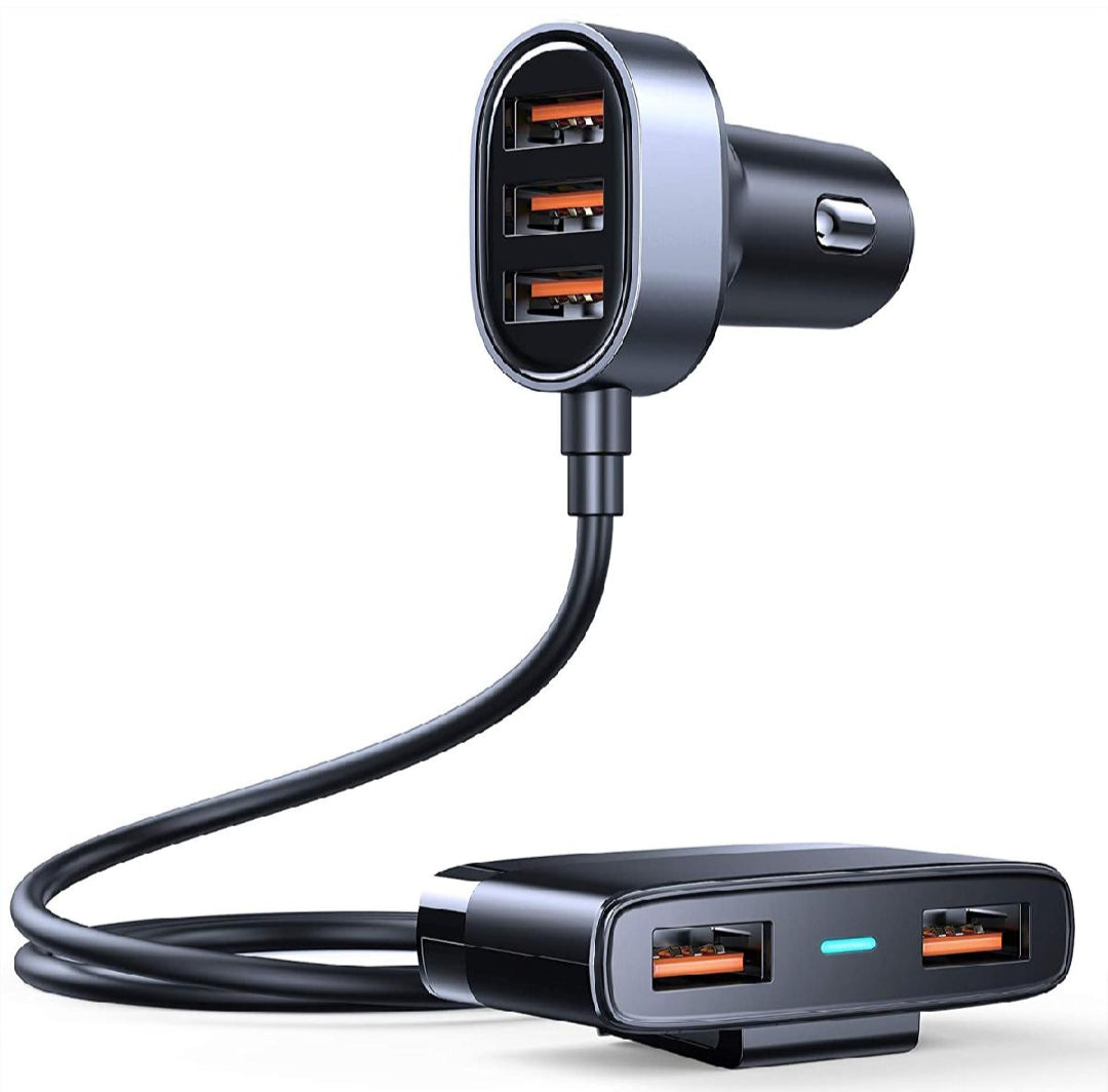 5 Multi USB car charger adapter 6.2A