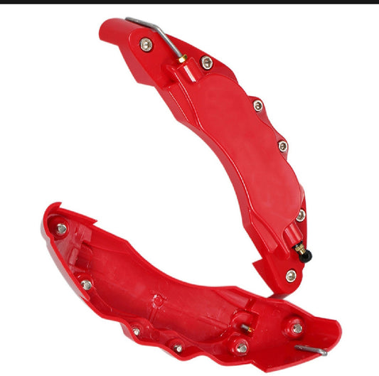 Brake Disk Caliper Cover Pair Small | 3D Word Red Brake Cover