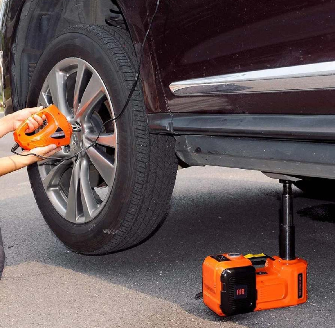 Electronic Car Jack 12v with Tool Kit- Tyre inflator pump