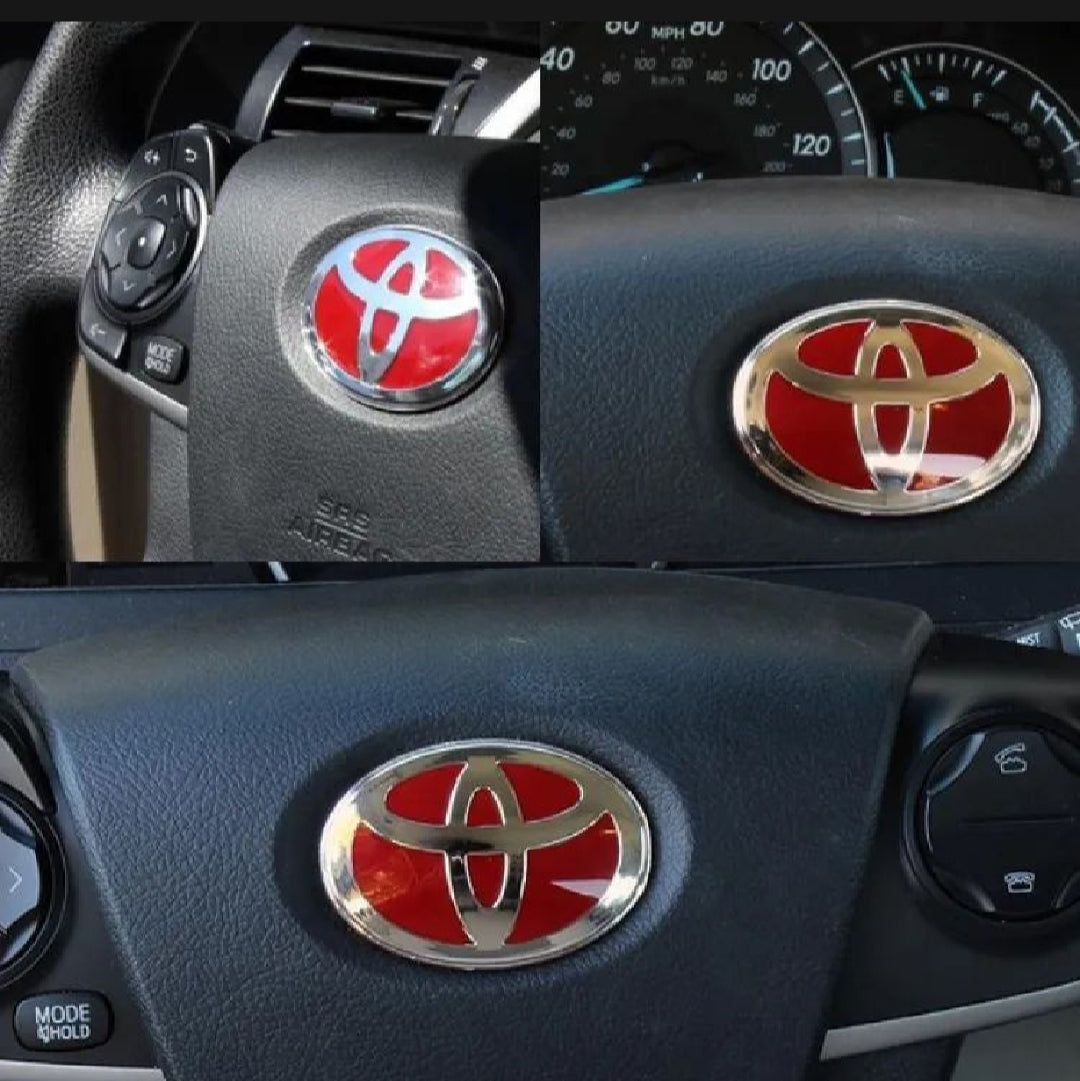 Toyota Steering Logo Red - Emblem/Logo