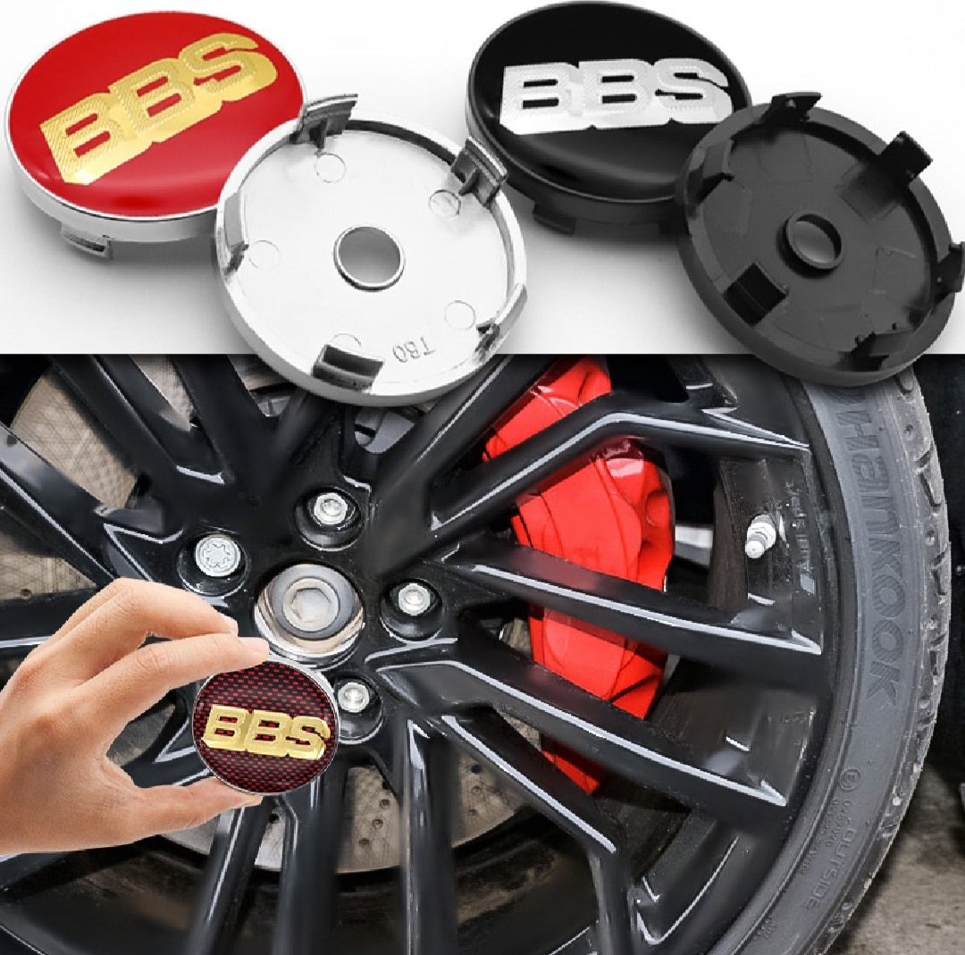 BBS Wheel Cap Logo - 4 Pieces - Wheel Center Cap |Wheel Dust Proof Covers Badge logo